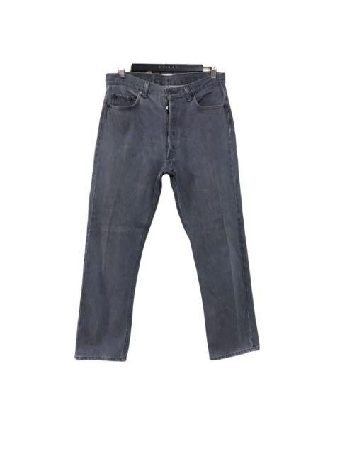 Vintage 80s Levis 501 Black Charcoal Faded Jeans Made in USA