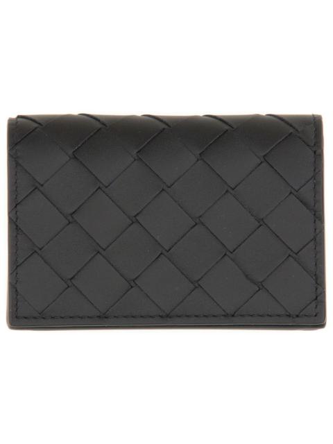 Bottega Veneta Bottega Veneta Men Woven Business Card Holder