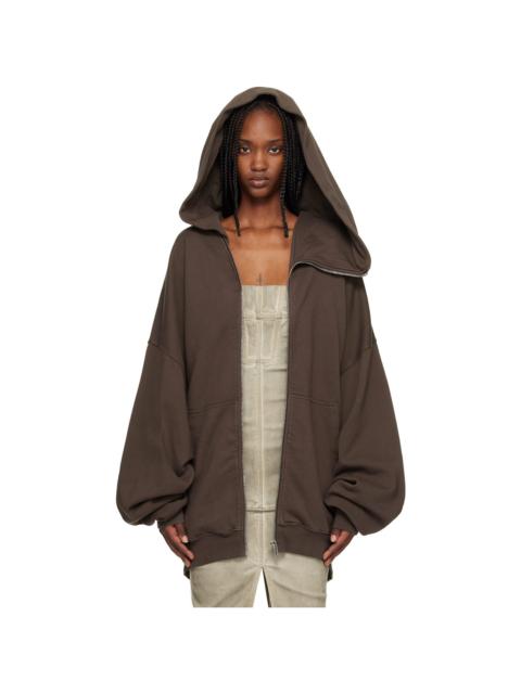 Rick Owens DRKSHDW Gray Temple Mountain Hun Hoodie