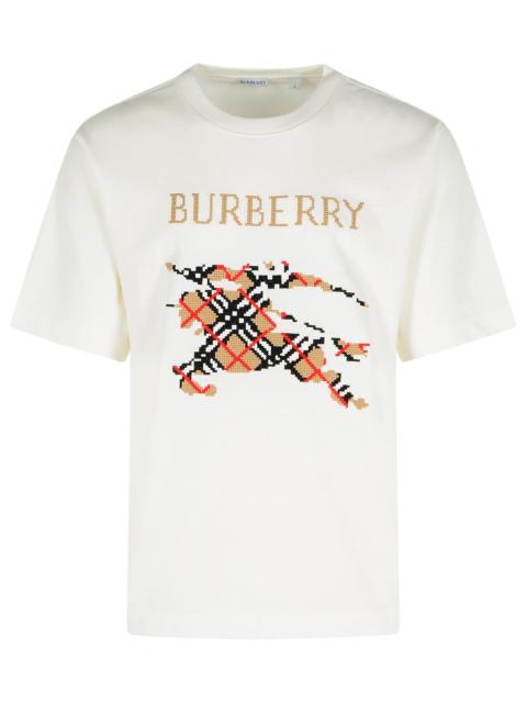 Burberry Burberry 'Ryan' White Cotton T-Shirt Men