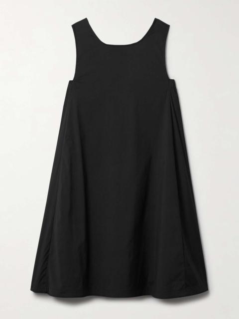 Campale cotton-blend poplin mini dress Black