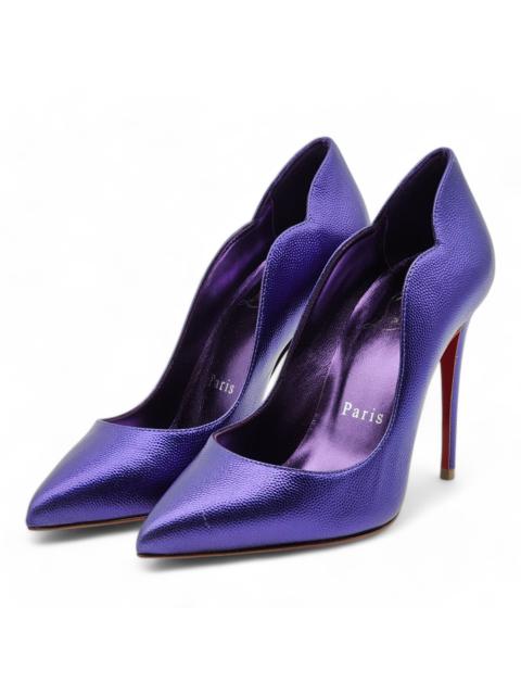 Christian Louboutin Hot Chick Pumps 100mm - Leather - Purple 34