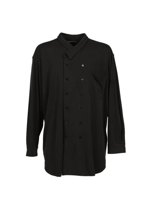 MAGLIANO LIQUID DOUBLE BREASTED SHIRT / BLK