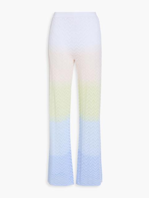 Missoni Crochet-knit straight-leg pants