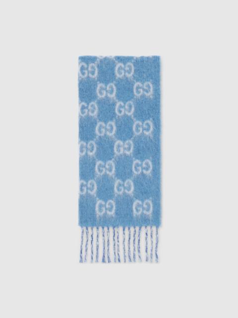 GUCCI GG alpaca wool blend scarf