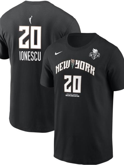 Nike Nike Adult New York Liberty Sabrina Ionescu #20 Black T-Shirt