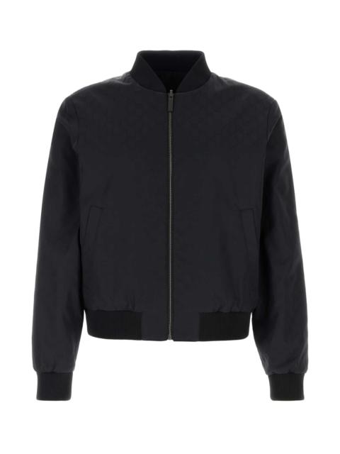 GUCCI Gucci Men Black Gg Faille Reversible Jacket