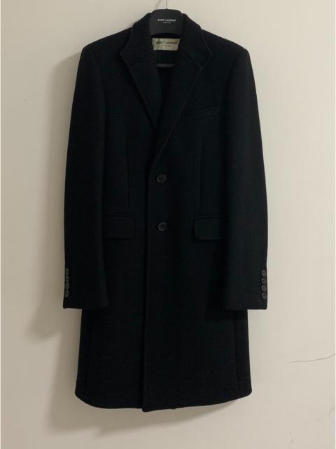 SAINT LAURENT Saint Laurent 15FW Black Sheepskin Coat Wool