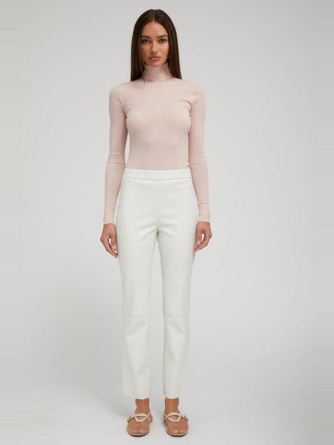 SPRWMN WHITE LEATHER SOPHIA PULL ON