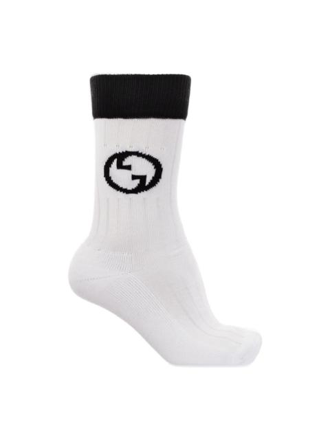 Interlocking G Logo Embroidered Socks