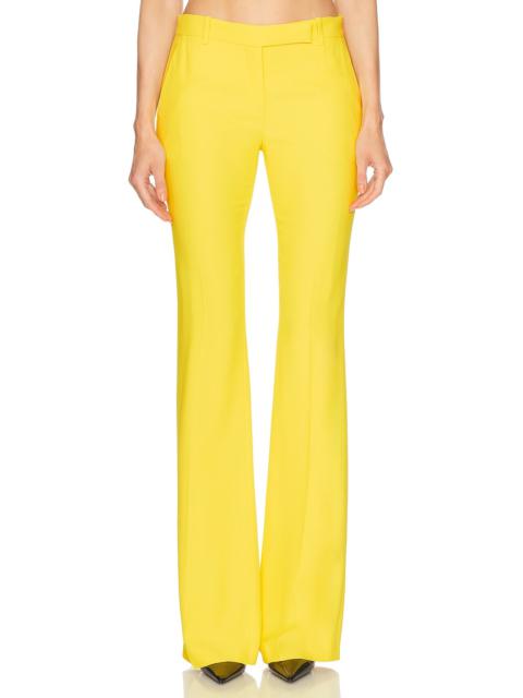 Alexander McQueen Leaf Crepe Bootcut Trouser