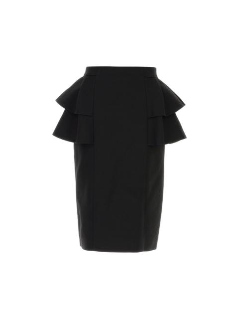 Valentino VALENTINO Black Crepe Skirt New & Authentic (Women's size:I