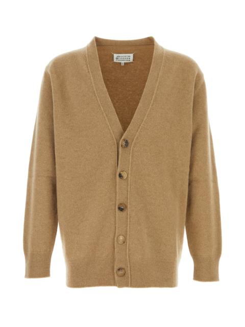 Maison Margiela Cappuccino wool cardigan