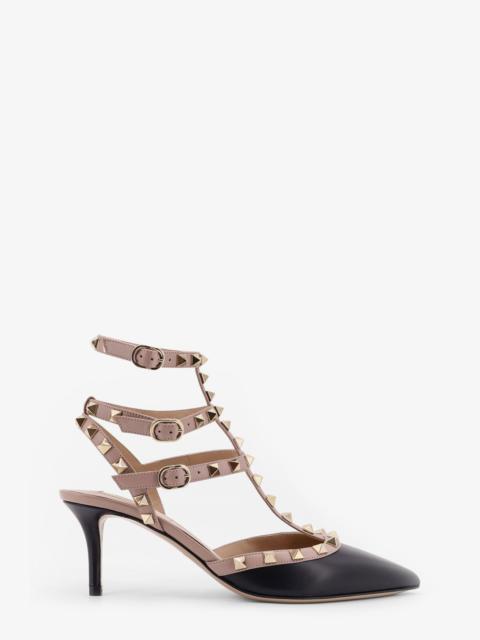 Valentino Valentino Garavani Rockstud Leather Decolleté Slingback