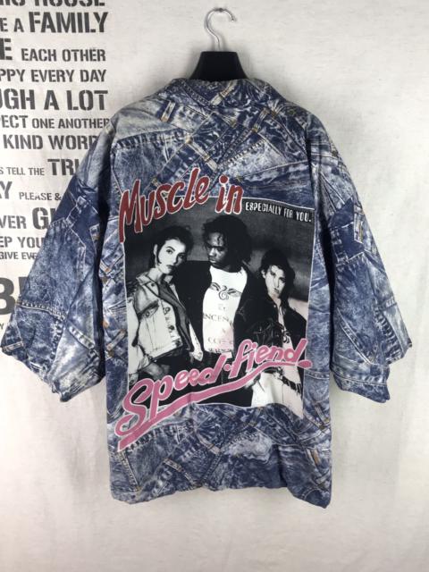 Other Designers Japanese Brand - LAST CALL💥QUILTED DENIM PRINTED MUSCLE SPEEED FRIEND