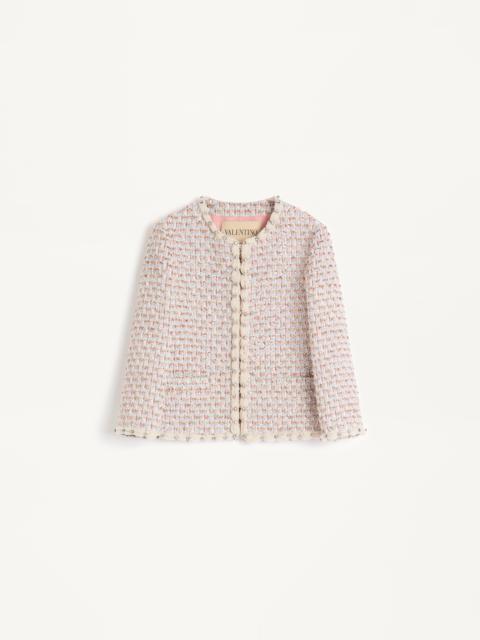 EMBROIDERED RIBBON TWEED JACKET