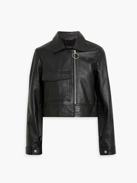 Other Designers Tabitha cropped leather jacket