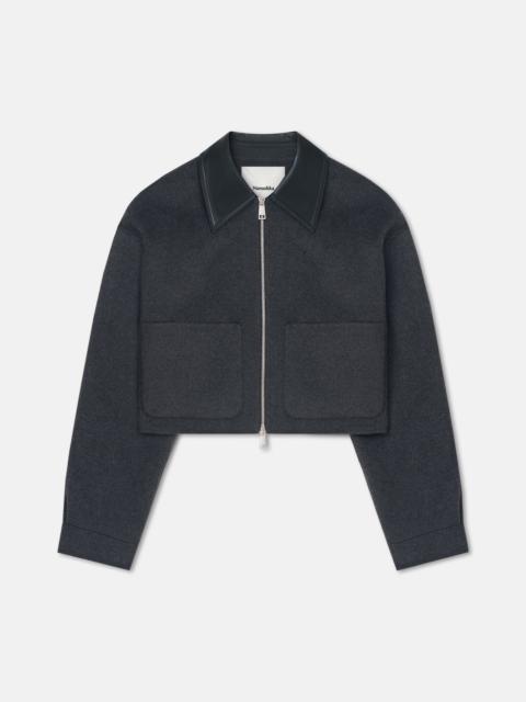Nanushka Cropped Double Wool Jacket