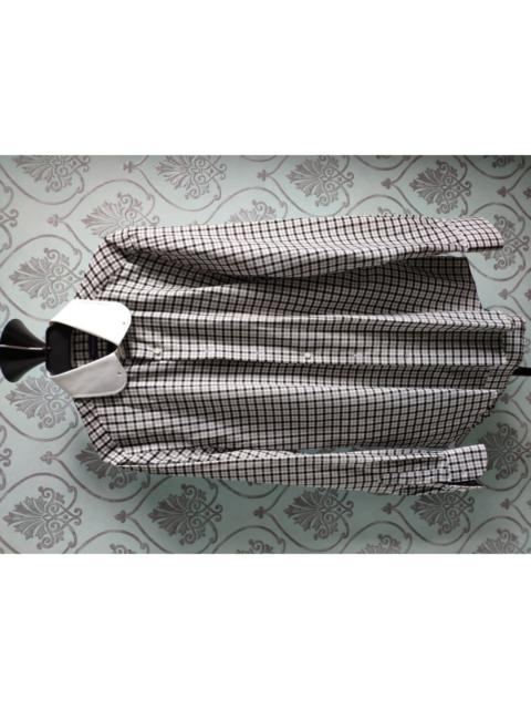 Other Designers Patrick Hellmann Collection - NEW ! Collar pin & bar plaid shirt.Like Comme des Garcons