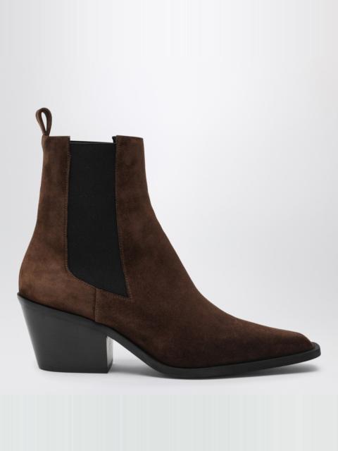 A.EMERY The Leo ankle boots in cognac suede