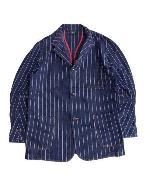 Other Designers Indigo - Japanese Brand Big Smith Wabash Hickory Worker Chore Jacket