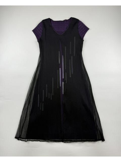 Pleats Please Layered Pleated Dress