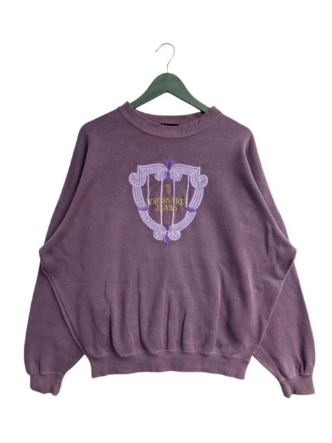 Other Designers Designer - Vintage Trussardi Embroidery Logo Sweatshirt