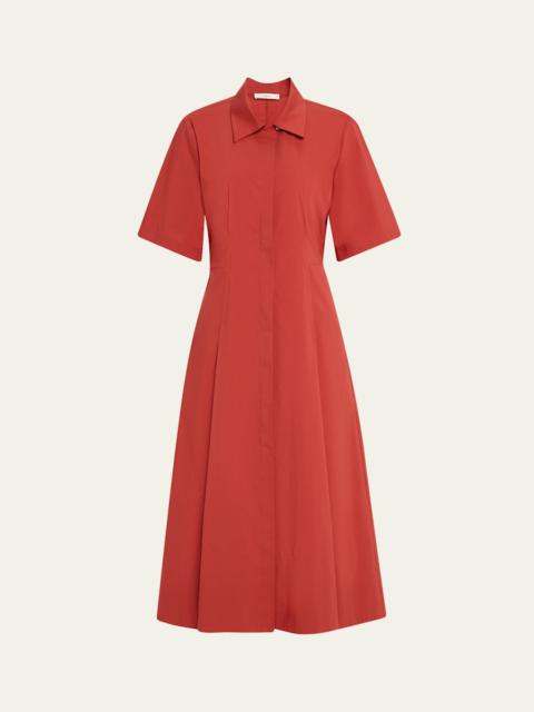 Vince Short-Sleeve Midi Shirtdress