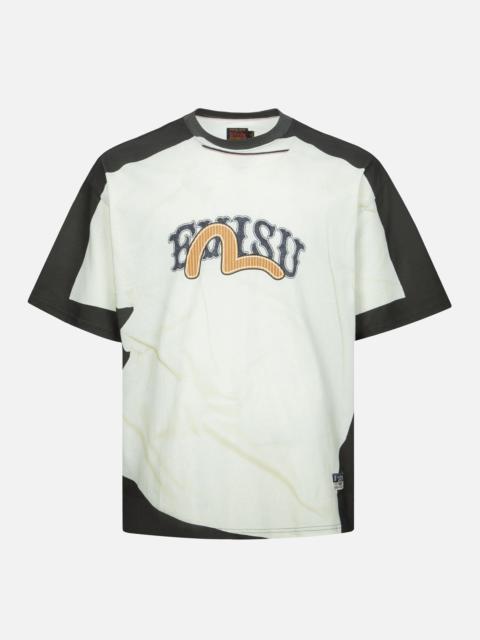 EVISU 2-IN-1 LOGO AND SEAGULL PRINT LOOSE FIT T-SHIRT