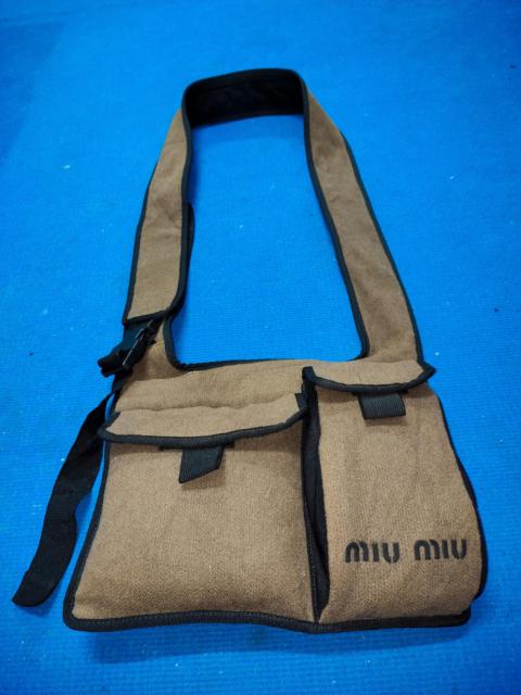 Miu Miu Vintage - Very Rare Miu Miu 1999 Buckle Shoulder Sling Wool Bag