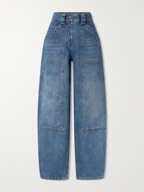 CO Paneled Mid-rise Barrel-leg Jeans