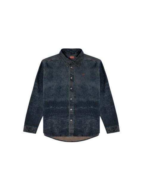 Diesel S-Simply-EPBS acid-wash denim shirt