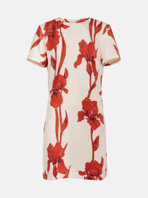 La DoubleJ Floral silk minidress