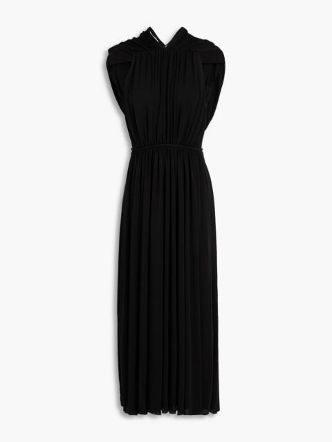 Another Tomorrow Cutout jersey midi dress