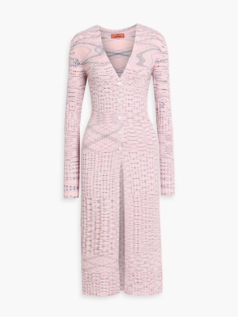 Missoni Space-dyed ribbed wool cardigan