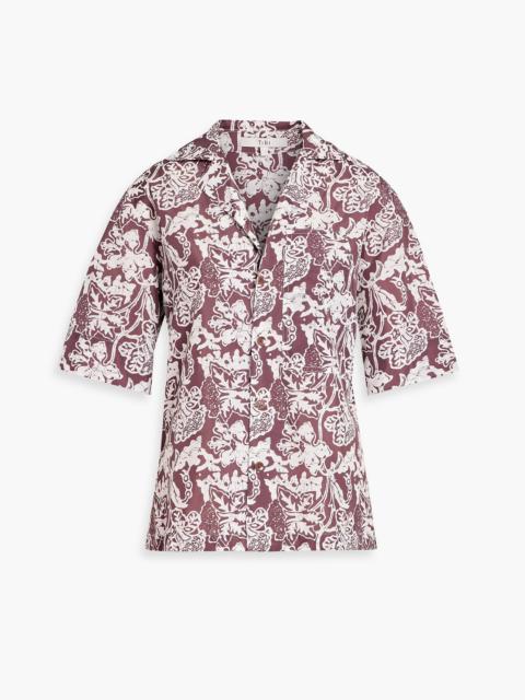 Tibi Floral-print shell shirt