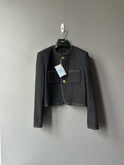 CELINE Celine three-button tweed coat