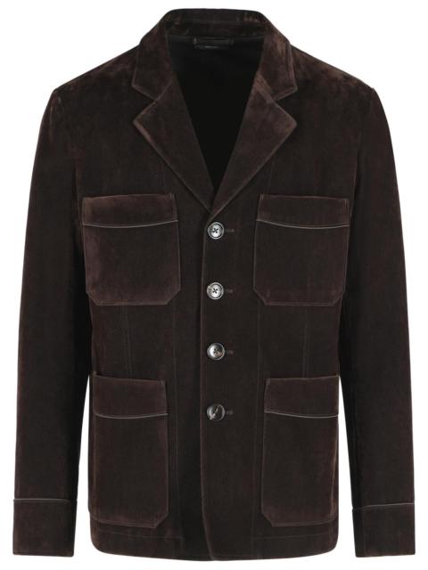 TOM FORD Tom Ford Velvet Blazer Brown Men