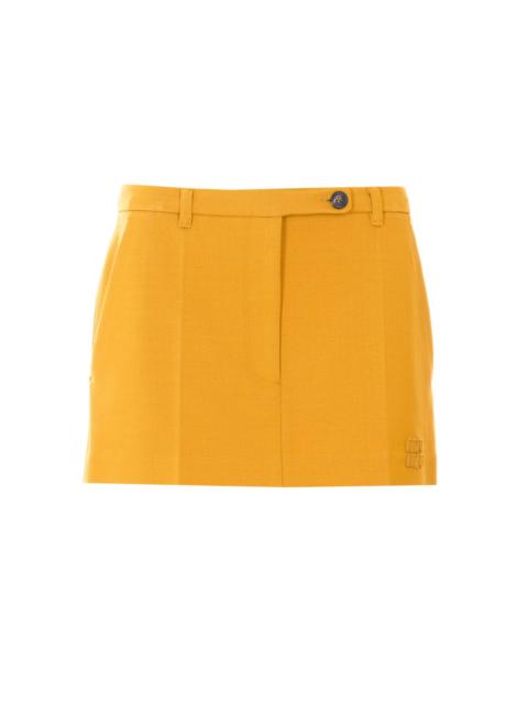 Miu Miu Miu Miu Women Logo Mini Skirt