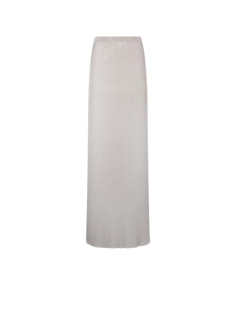 TOM FORD MICRO SEQUINS EMBELLISHED RIB LONG SKIRT