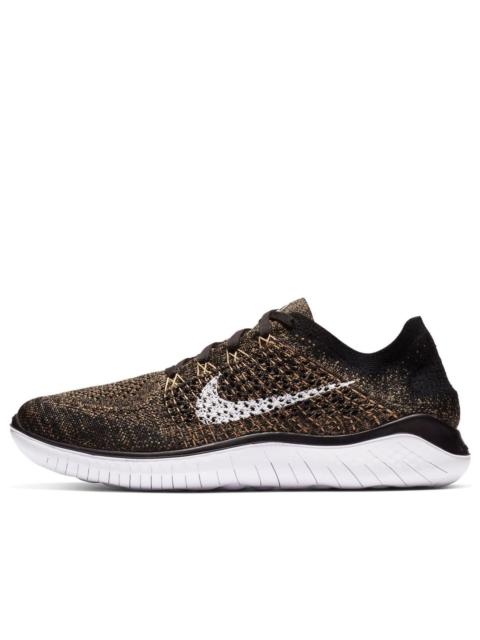 Nike Nike Free RN Flyknit 2018 'Black Club Gold' 942838-005