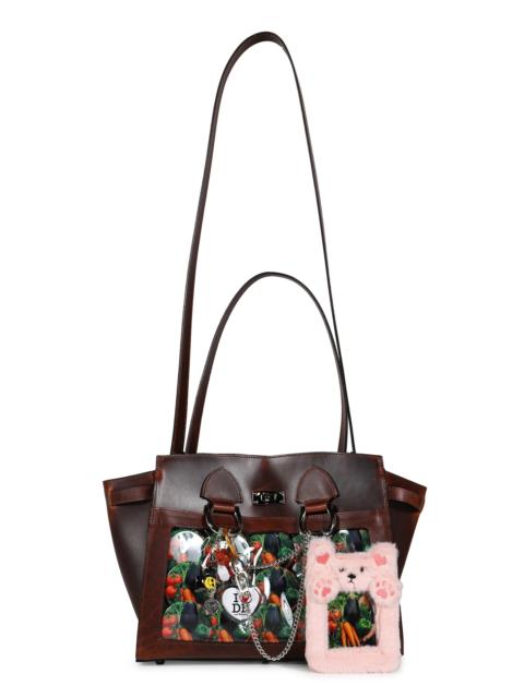 doublet LEATHER "ITA" SHOULDER BAG / BRW