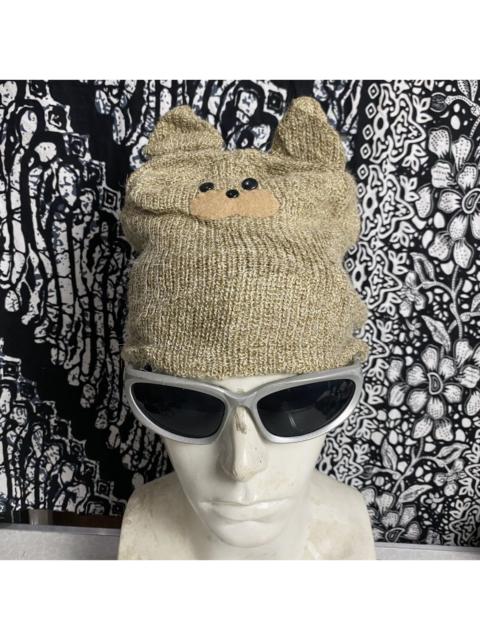 Other Designers Vintage - 2000s y2k unique bear horn beanie hats