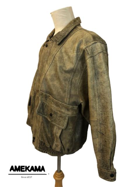 Other Designers Genuine Leather - Very Rare Luxury Wabi Sabi Leather Jacket