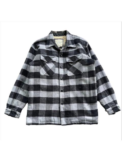 Other Designers Archival Clothing - VINTAGE DOG HOUSE SHERPA LINED FLANNEL JACKET