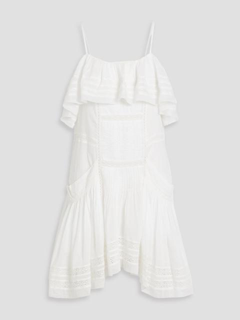 Isabel Marant Étoile Moly lace-trimmed cotton-voile mini dress