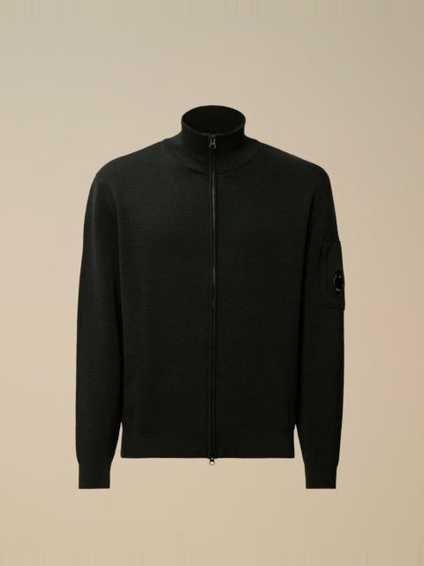 C.P. Company Re-Wool Full Zip Lens Cardigan