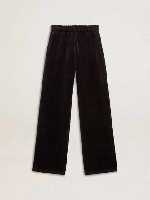 Golden Goose Women's joggers in velvet-effect cotton blend