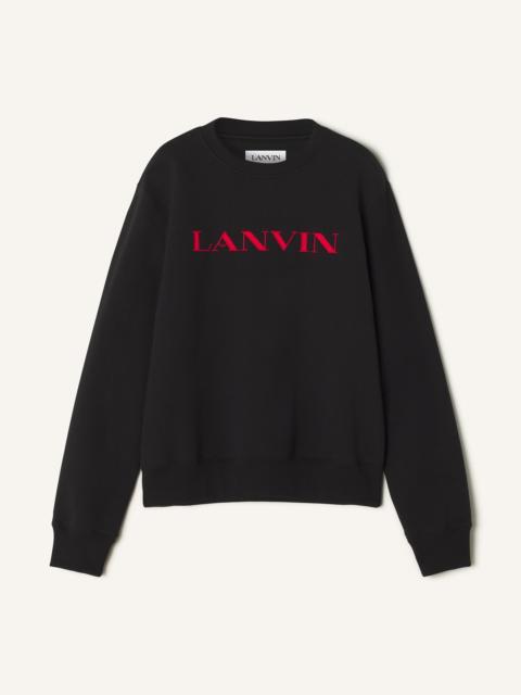 Lanvin LANVIN EMBROIDERED COTTON SWEATSHIRT