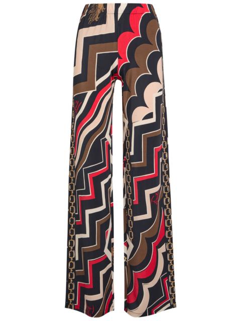 PUCCI Pucci Istrice Printed Satin Trousers